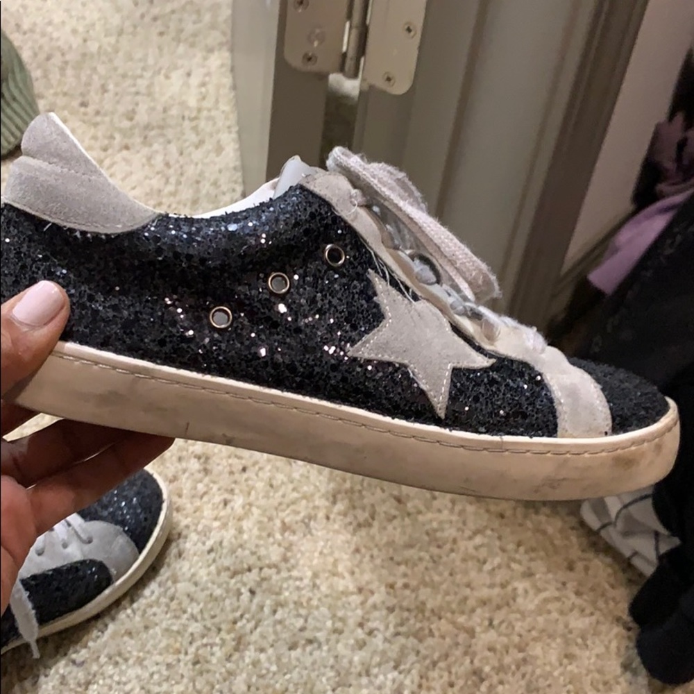 Black Glitter sneakers
